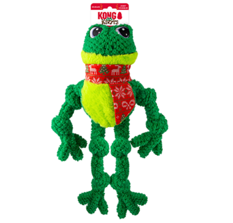 Kong Kong - Holiday Floppy Knots - Frog - L/XL