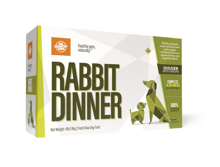 Big Country Raw BCR - Rabbit Dinner - 4lbs