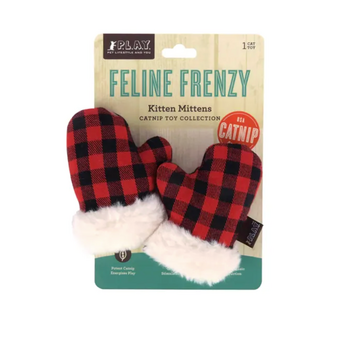 P.L.A.Y. PET P.L.A.Y. - Feline Frenzy Plush Catnip - Kitty Mittens 2pk