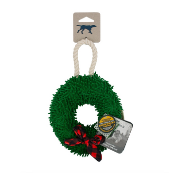 tall tails Tall Tails - Comfort & Joy - Plush Wreath Squeaker Toy - 6"