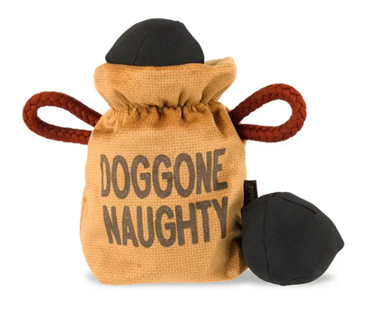 P.L.A.Y. PET P.L.A.Y. - Plush Toy - Home for the Holidays - Bag of Coals