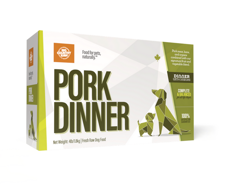 Big Country Raw BCR - Pork Dinner Carton - 4lbs