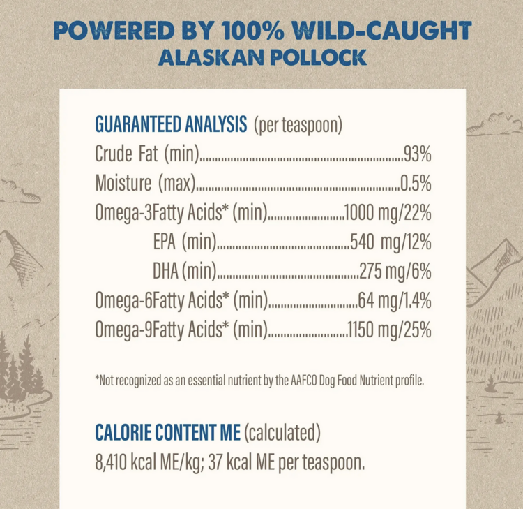 Grizzly Pet Grizzly Pet - Pollock Oil -16oz