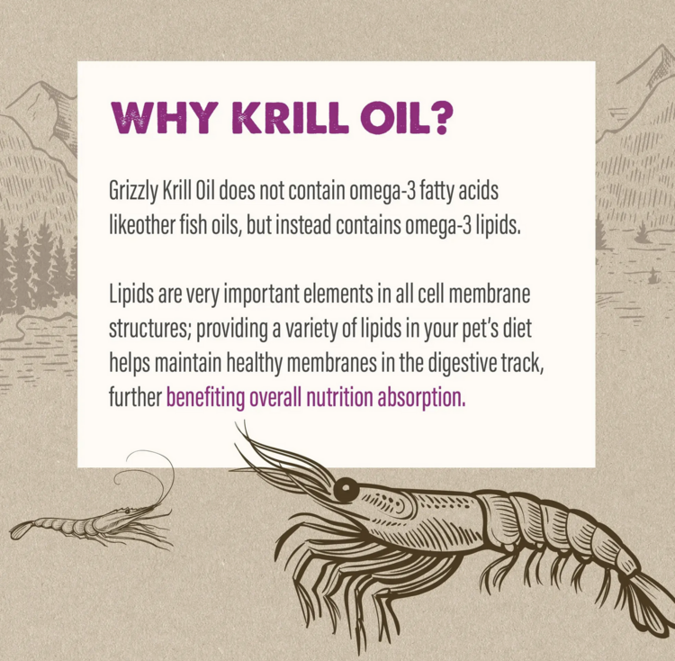 Grizzly Pet Grizzly Pet - Krill Oil - 8oz