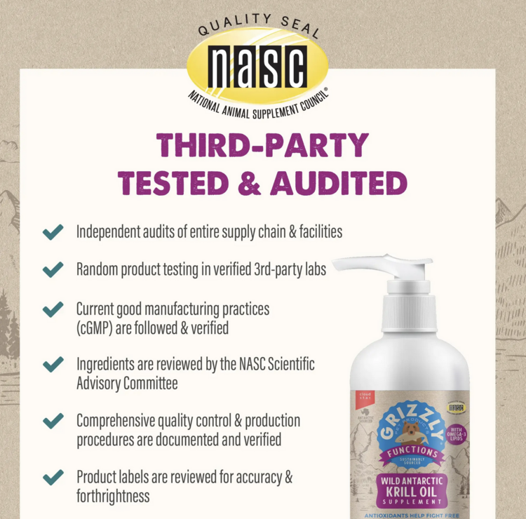 Grizzly Pet Grizzly Pet - Krill Oil - 8oz