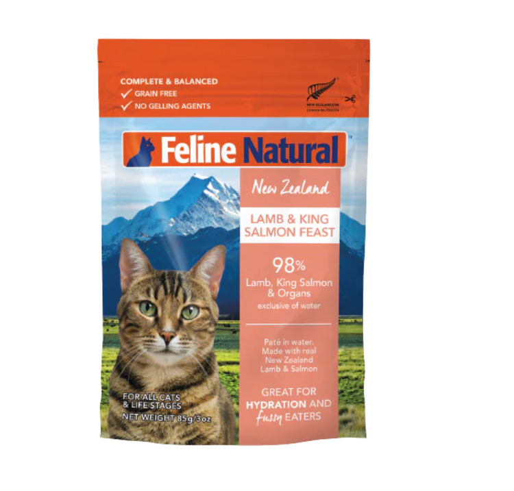 Feline Natural Feline Natural - Pouch - Lamb & King Salmon - 3oz