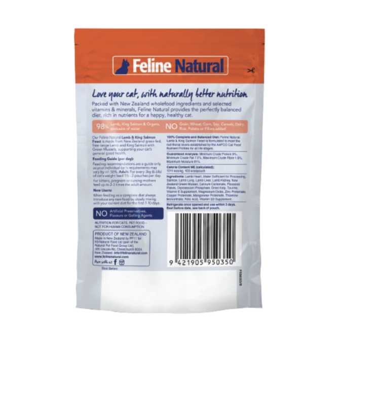 Feline Natural Feline Natural - Pouch - Lamb & King Salmon - 3oz