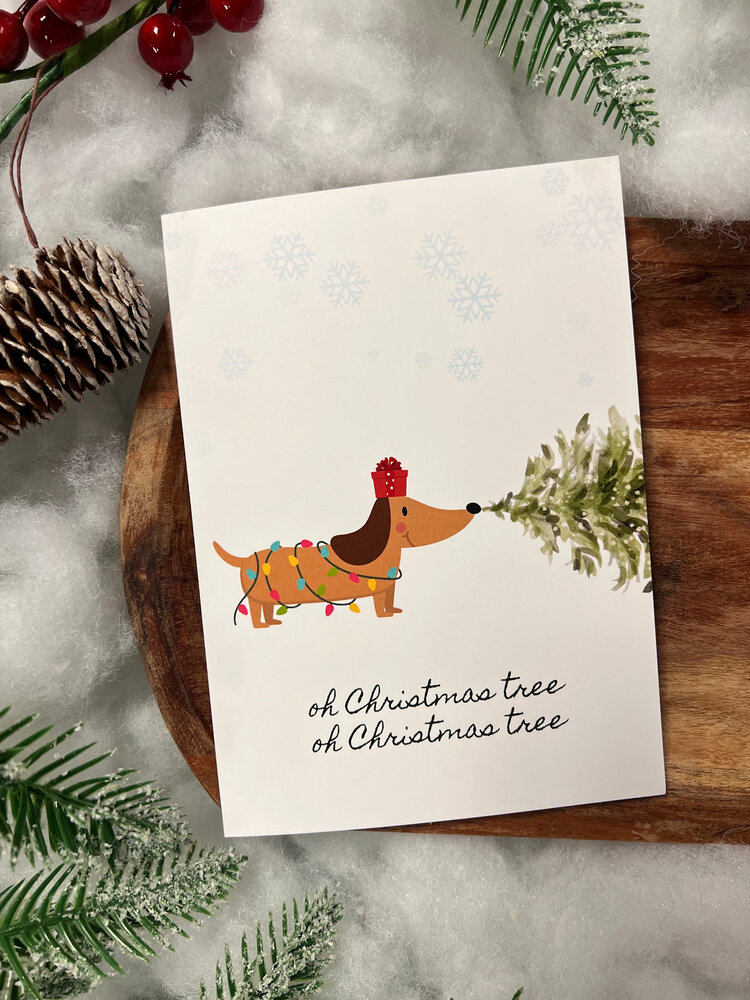 CHEWS CHEWS - Holiday Card - Oh Christmas Tree