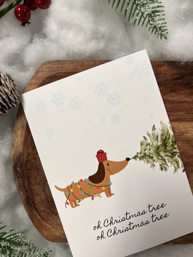 CHEWS CHEWS - Holiday Card - Oh Christmas Tree