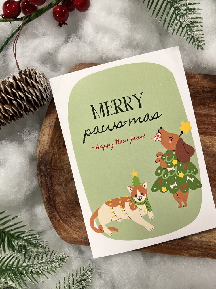 CHEWS CHEWS - Holiday Card - Merry Pawsmas