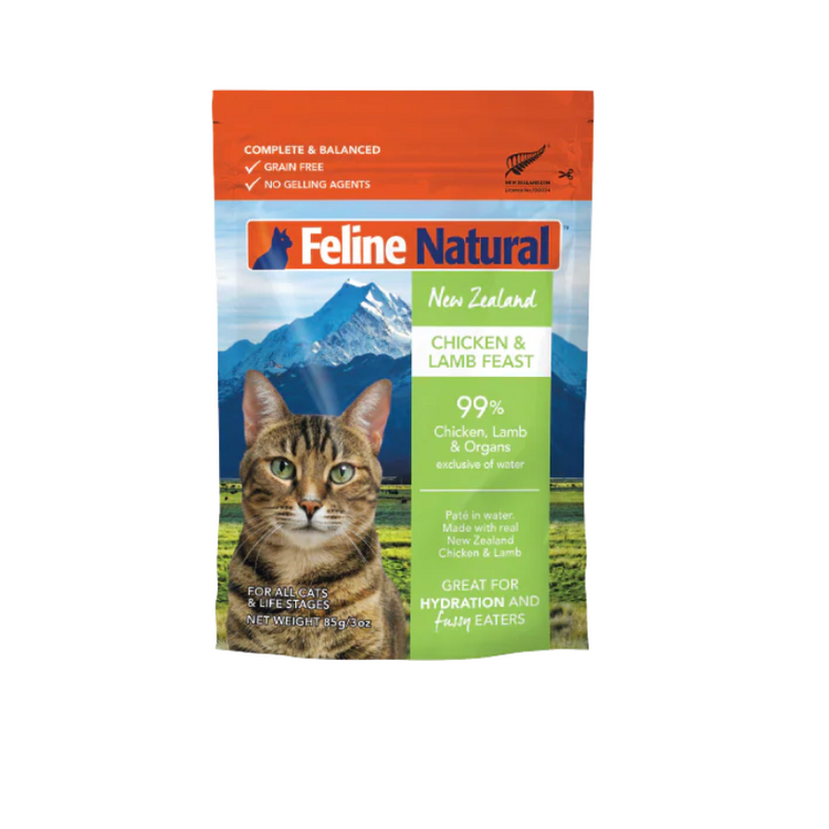 Feline Natural Feline Natural - Pouch - Chicken & Lamb Feast  - 3oz