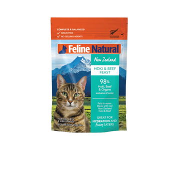 Feline Natural Feline Natural - Pouch - Hoki & Beef Feast  - 3oz