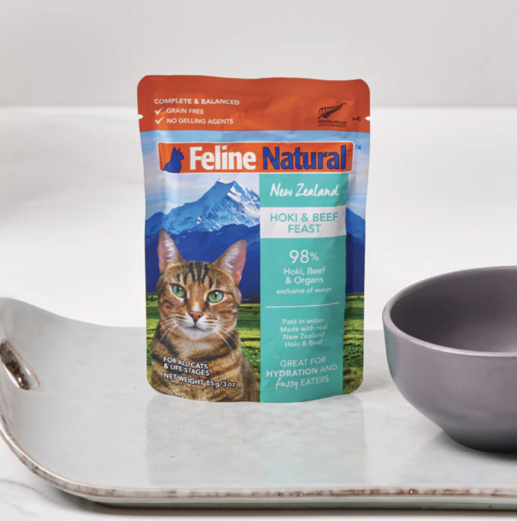 Feline Natural Feline Natural - Pouch - Hoki & Beef Feast  - 3oz