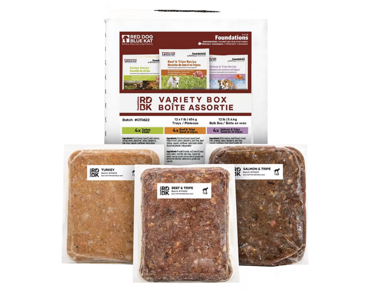 Red Dog Blue Kat RDBK - Foundations Variety Box - 12lbs