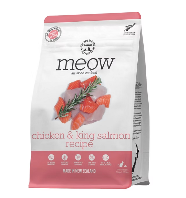The New Zealand Pet Food Co. NZPF - MEOW - Air Dried - Chicken & Salmon - 100g
