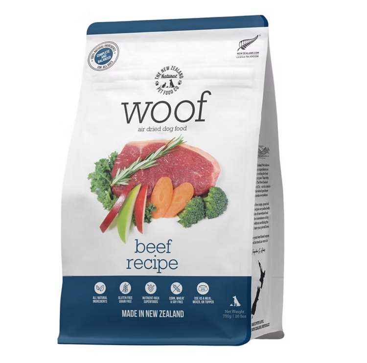 The New Zealand Pet Food Co. NZPF - WOOF - Air Dried - Beef - 100g