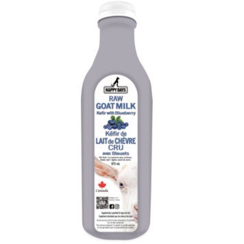 Happy Days Happy Days - Raw Goat Milk Kefir - Blueberry - 975ml