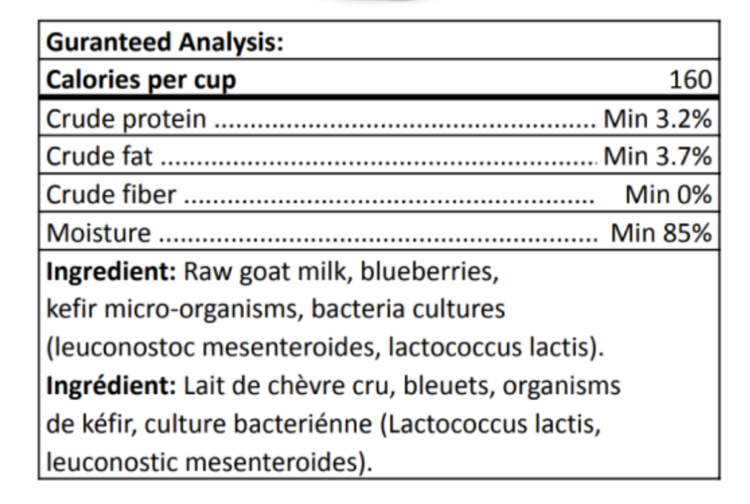 Happy Days Happy Days - Raw Goat Milk Kefir - Blueberry - 975ml