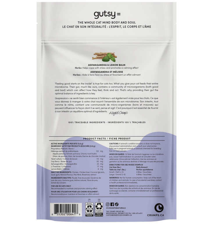 Crumps' Naturals Crumps - CAT - Gutsy Bites - Calm - 90g