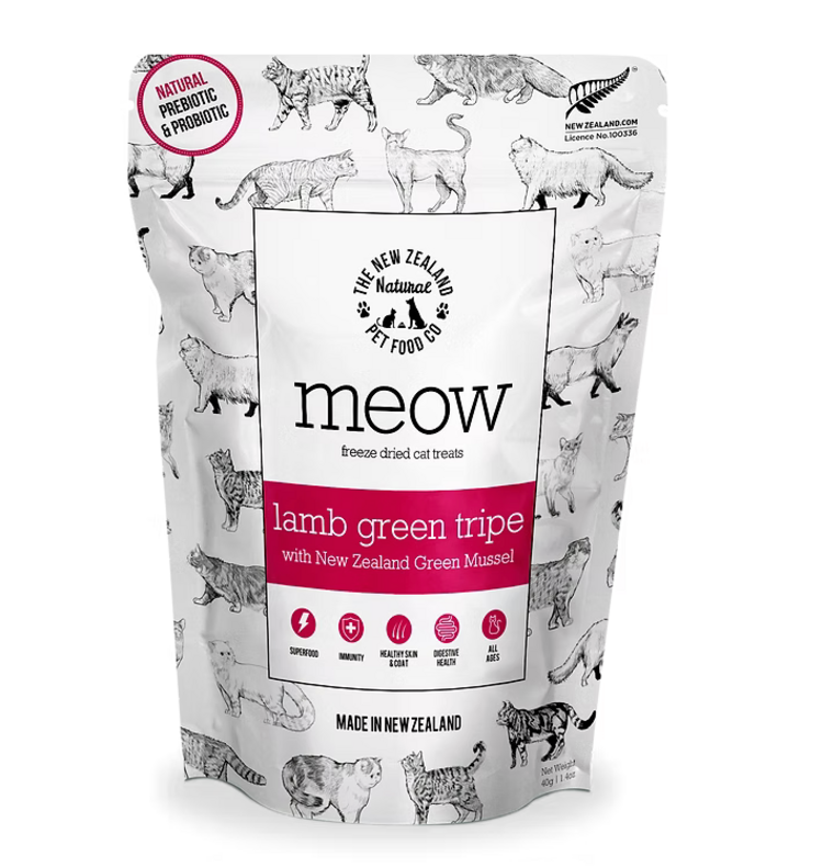 The New Zealand Pet Food Co. NZPF - MEOW - Lamb tripe w/glm - 40g