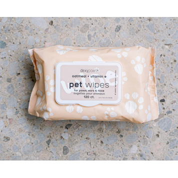 Dexy Paws Dexy Paws - Cleansing Wipes - Oatmeal - 120ct