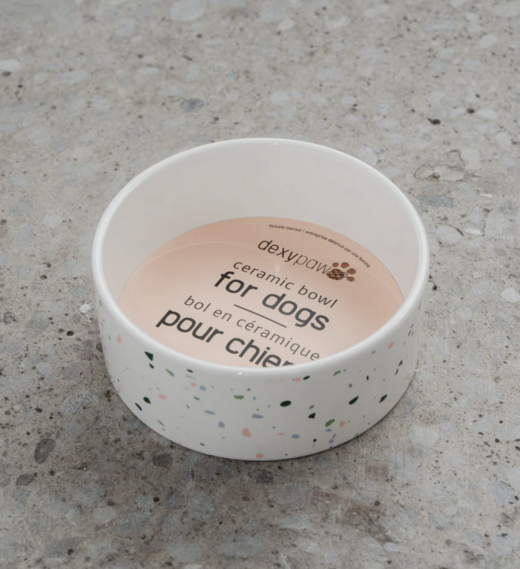 Dexy Paws Dexy Paws - Ceramic Bowl - Terrazo
