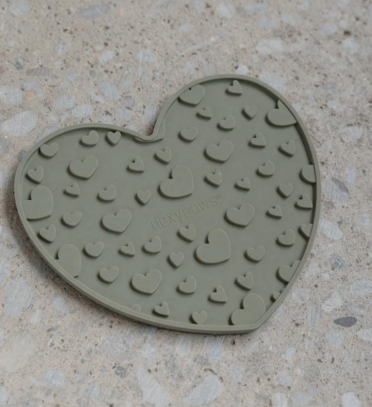 Dexy Paws Dexy Paws - Lick Mat - Green Heart