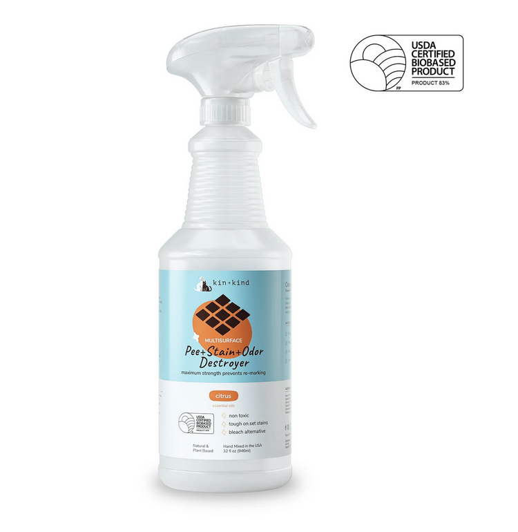 Kin & Kind Kin & Kind - Odour/Stain Spray - Multi-Surface - Citrus - 32oz