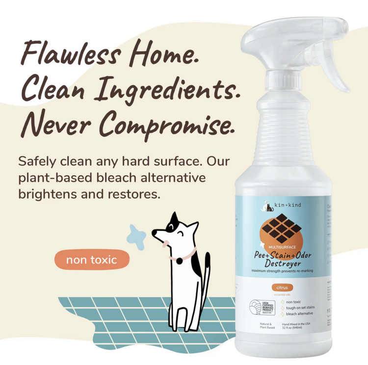 Kin & Kind Kin & Kind - Odour/Stain Spray - Multi-Surface - Citrus - 32oz