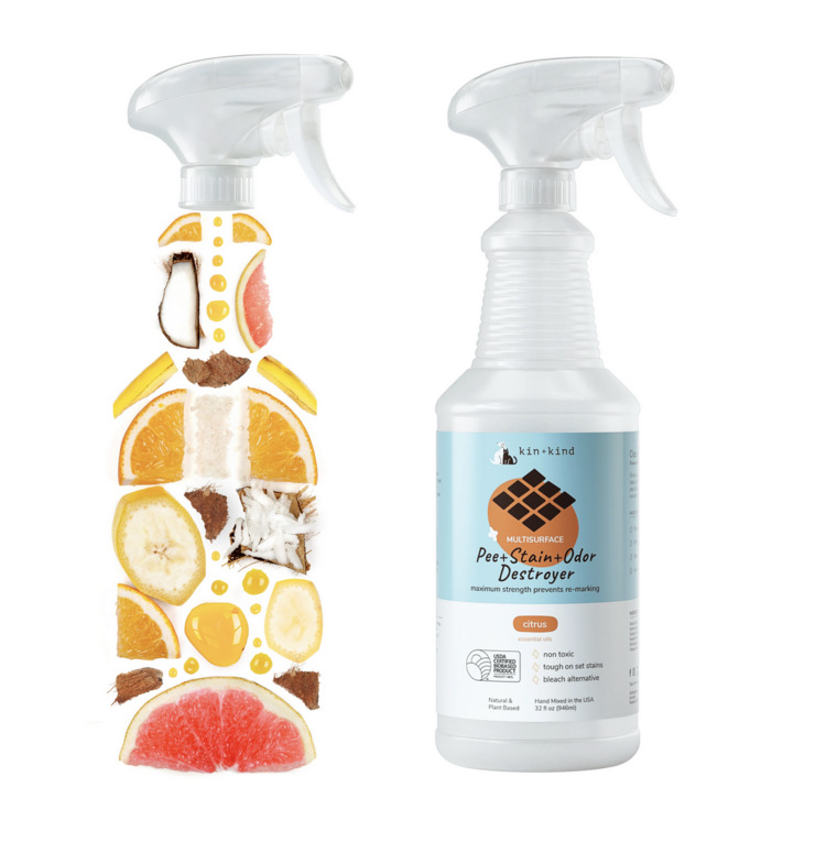 Kin & Kind Kin & Kind - Odour/Stain Spray - Multi-Surface - Citrus - 32oz