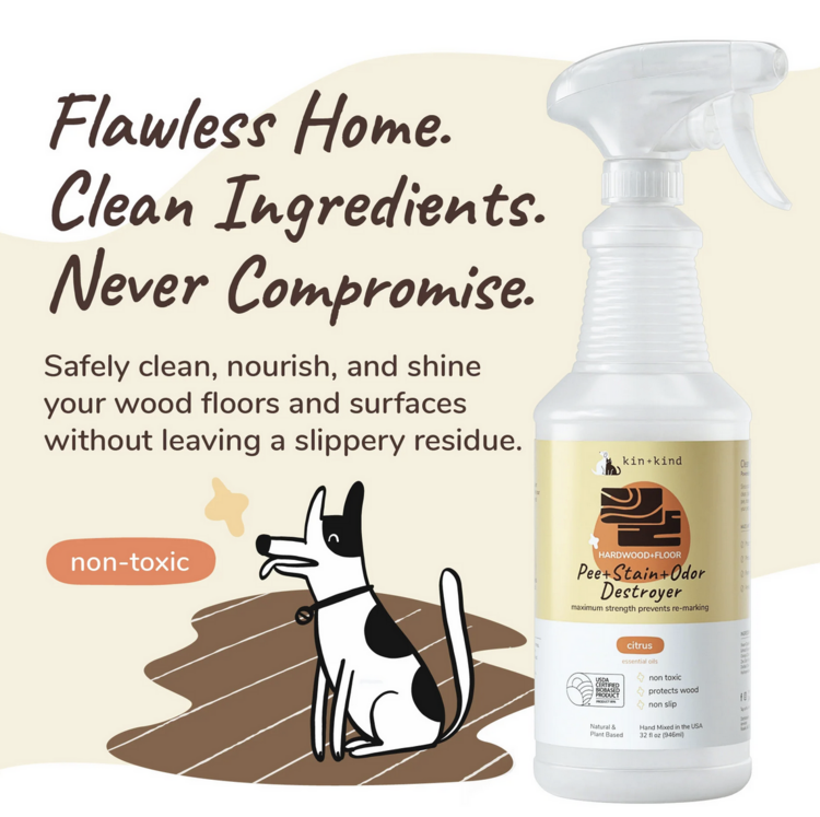 Kin & Kind Kin + Kind - Hardwood + Floor - 32oz - Citrus