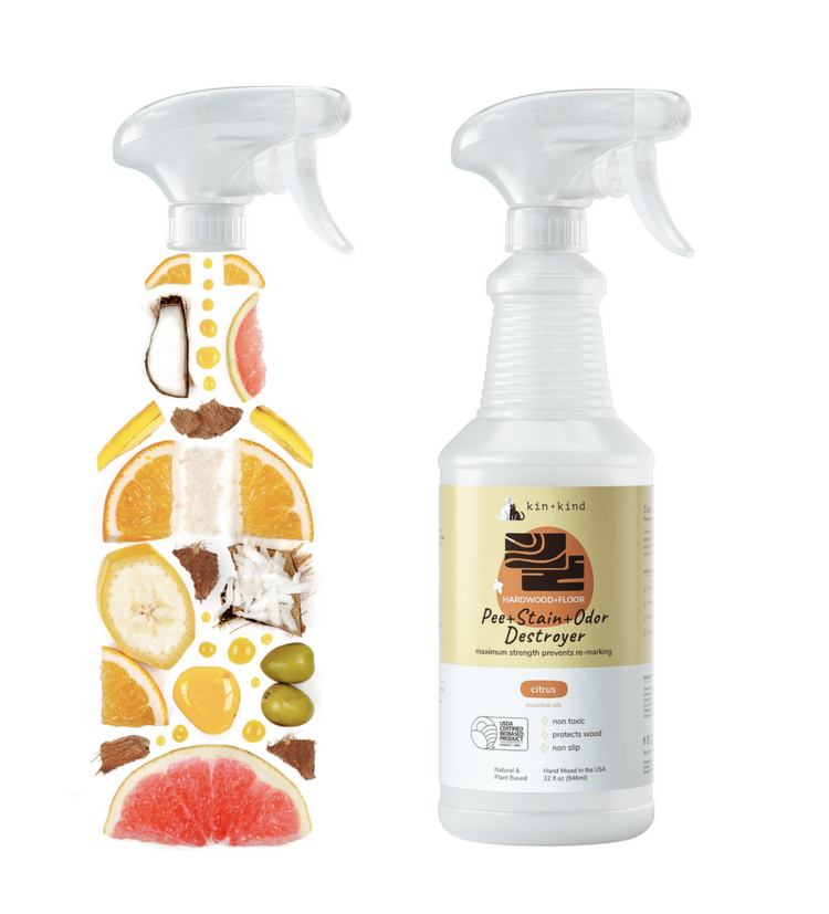 Kin & Kind Kin + Kind - Hardwood + Floor - 32oz - Citrus
