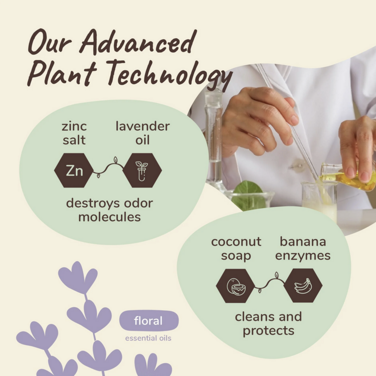 Kin & Kind Kin + Kind - Odor/Stain Spray - Fabric + Carpet - Floral - 32oz