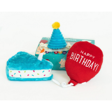 Zippy Paws Zippy Paws - Birthday Box - 3pc - BLUE