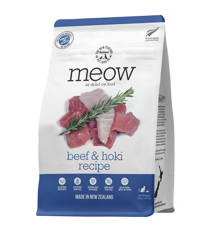 The New Zealand Pet Food Co. NZPF - MEOW - Air Dried - Beef & Hoki - 100g