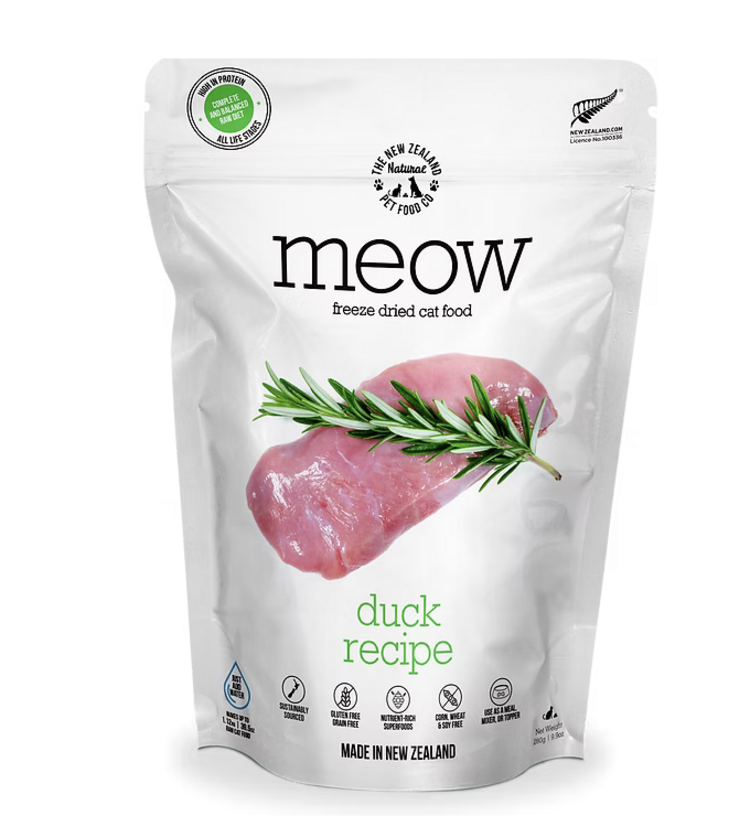 The New Zealand Pet Food Co. NZPF - MEOW - Freeze Dried - Duck Recipe