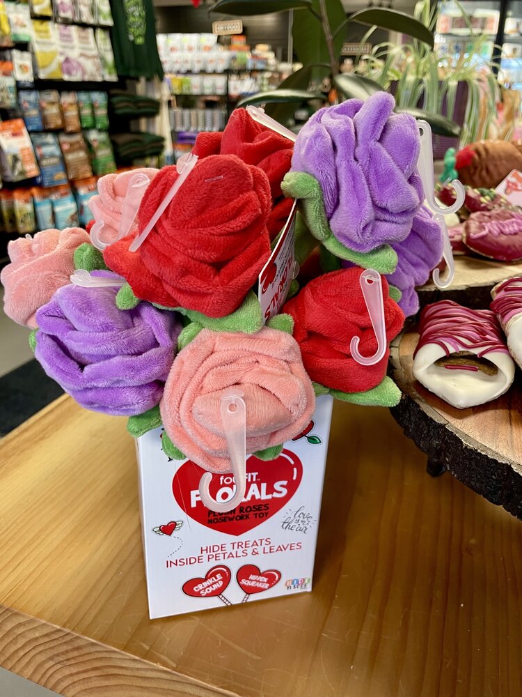 Fou Fou Dog FouFou - Valentine's Plush Rose - 1pc