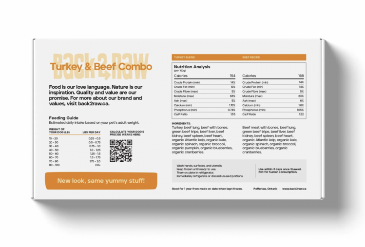 Back2Raw Back2Raw - Complete - Turkey & Beef Combo - 12lbs
