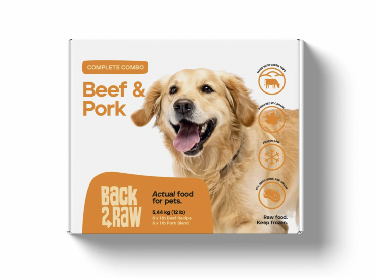 Back2Raw Back2Raw - Complete - Beef & Pork Combo - 12lbs