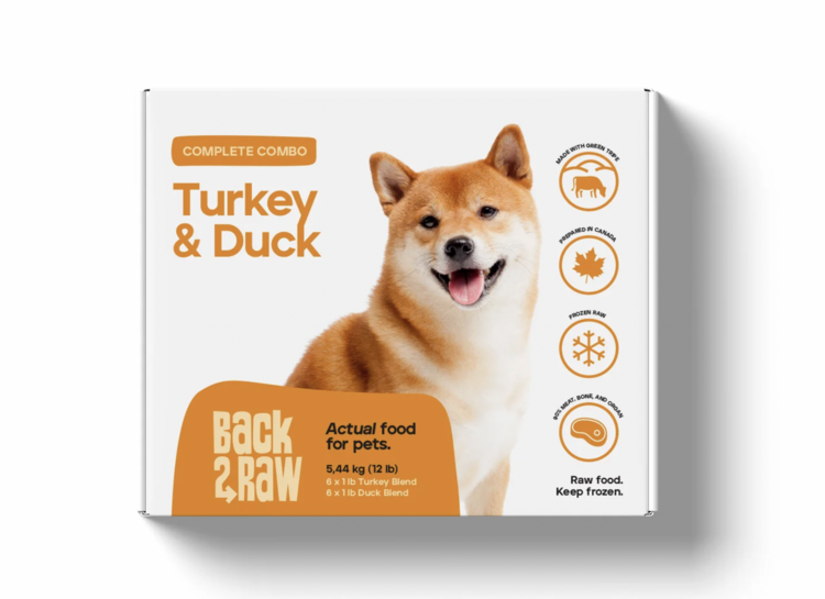 Back2Raw Back2Raw - Complete - Turkey Blend & Duck Blend - 12lbs