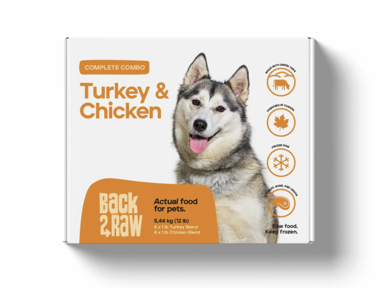 Back2Raw Back2Raw - Complete - Turkey Blend & Chicken Blend - 12lbs