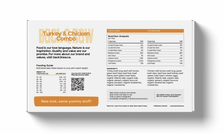 Back2Raw Back2Raw - Complete - Turkey Blend & Chicken Blend - 12lbs