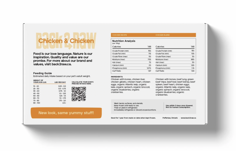 Back2Raw Back2Raw - Complete - Chicken & Chicken Blend - 12lbs