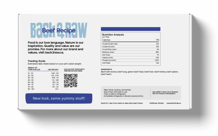 Back2Raw Back2Raw - Basic - Beef - 12lbs
