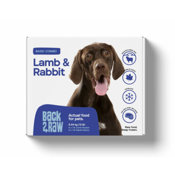 Back2Raw Back2Raw - Basic - Lamb & Rabbit Combo - 12lbs