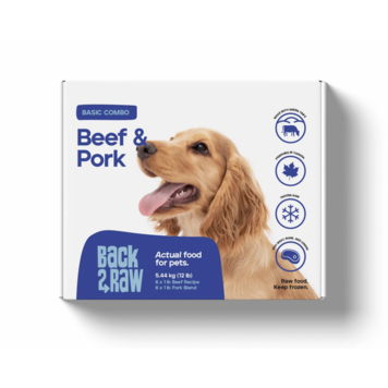 Back2Raw Back2Raw - Basic - Beef & Pork Combo - 12lbs