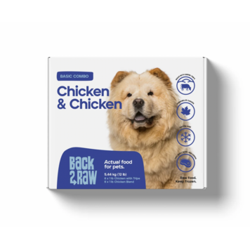 Back2Raw Back2Raw - Basic - Chicken & Chicken Blend Combo - 12lbs