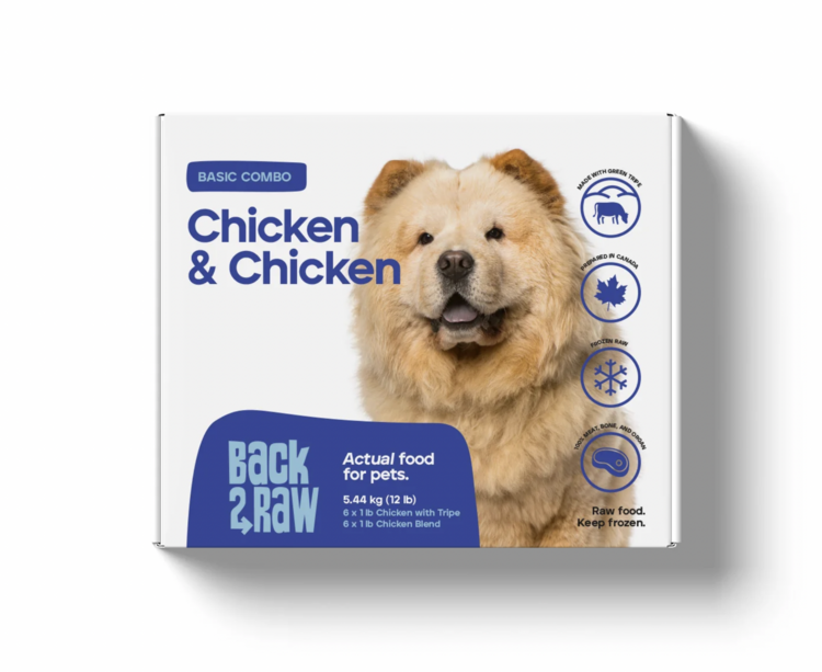 Back2Raw Back2Raw - Basic - Chicken & Chicken Blend Combo - 12lbs