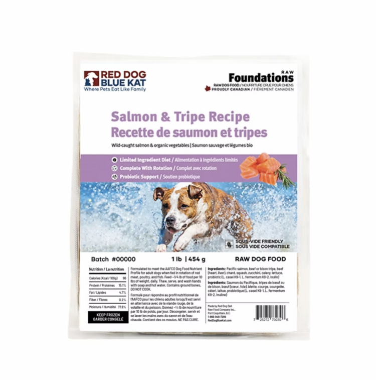 RDBK RDBK - Foundations - Salmon & Tripe - 1lb (4 x 0.25lb)