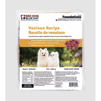 RDBK RDBK - Foundations Venison - 1lb (4 x 0.25lb)